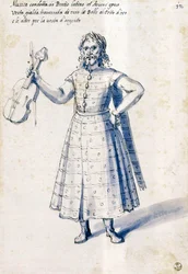 Costume of the Allegorical Figure Music